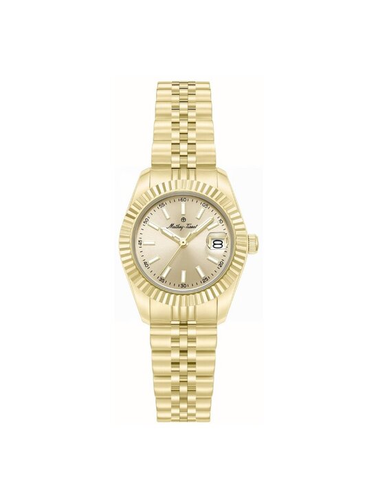 NWT Mathey-Tissot Quartz Champagne Dial Ladies Watch